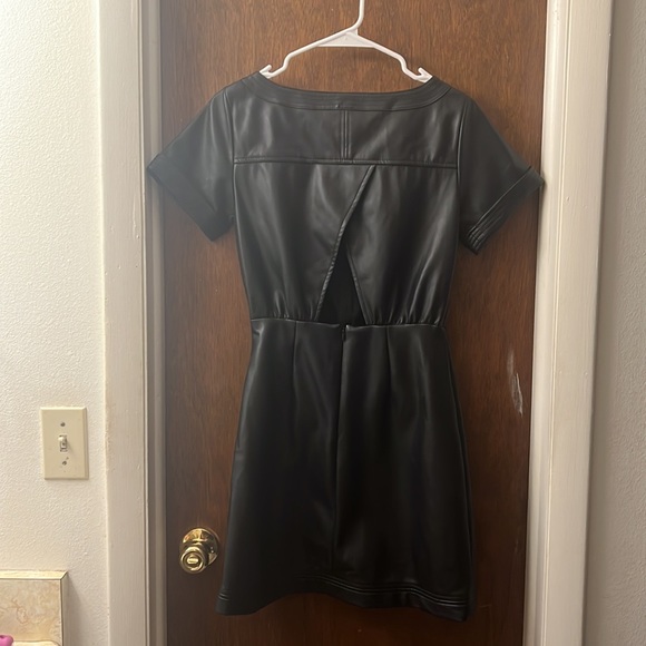 NWOT pleather Anthropologie dress - Picture 4 of 4